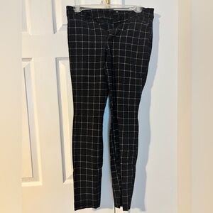 Old Navy Pixie High Rise Black Windowpane Pants Size 4